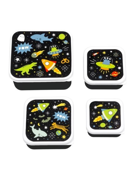 Set 4 cajas snack Galaxia