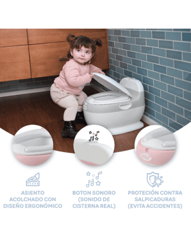 Orinal de bebe Potty Plus Gris