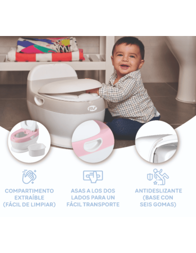 Orinal de bebe Potty Plus Gris