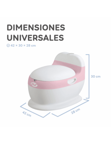 Orinal de bebe Potty Plus Gris