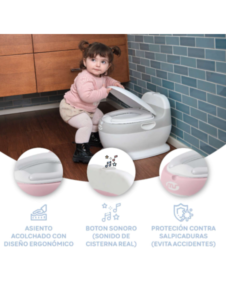 Orinal de bebe Potty Plus beige