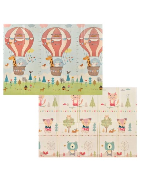 Alfombra reversible180x200 Globos/animales
