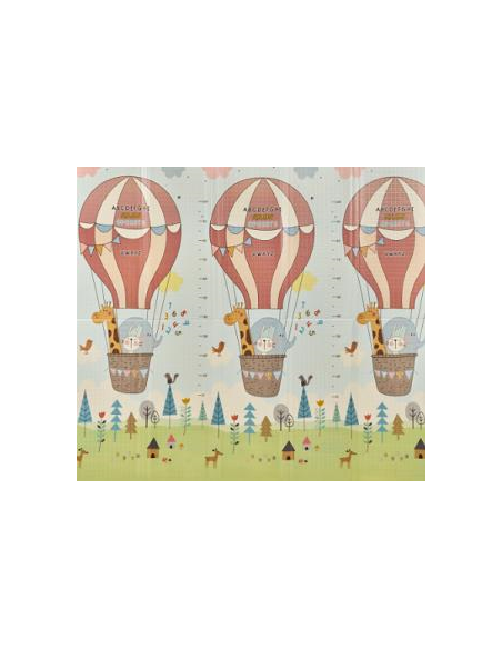 Alfombra reversible180x200 Globos/animales
