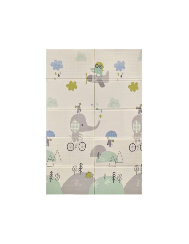 Alfombra reversible180x120 Elefante/Oso