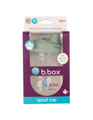 Taza con boquilla blanda B.Box - Sage