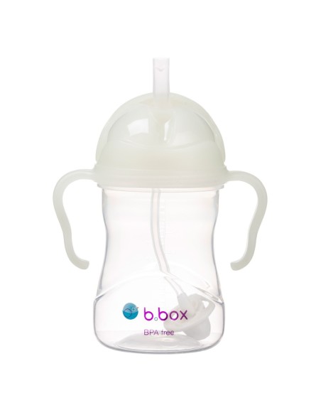 Taza con pajita flexible con pesa B.Box - Brilla en Oscuridad
