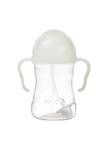 Taza con pajita flexible con pesa B.Box - Brilla en Oscuridad