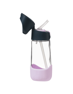 Botella tritán con pajita 450ml B.Box - Indigo Rose
