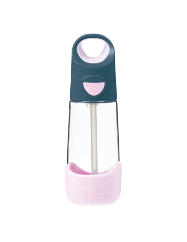Botella tritán con pajita 450ml B.Box - Indigo Rose