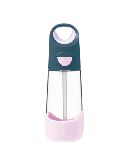 Botella tritán con pajita 450ml B.Box - Indigo Rose