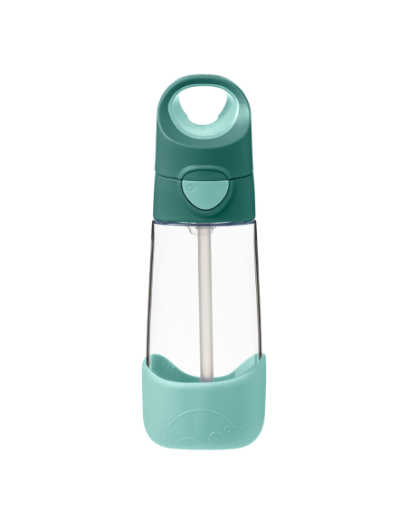 Botella tritán con pajita 450ml B.Box - Emerald Forest