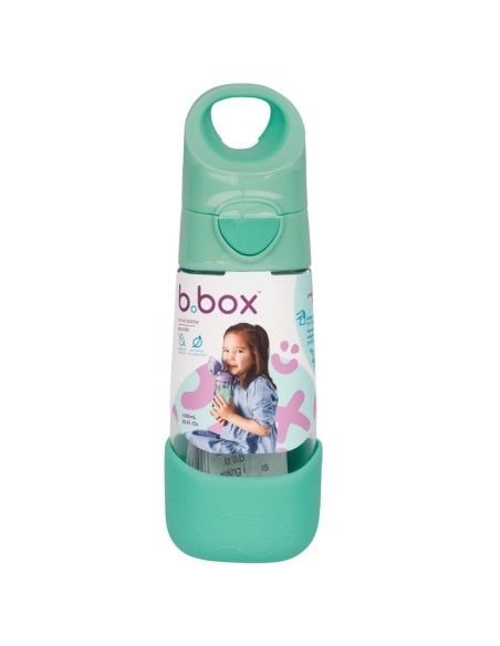 Botella tritán con pajita 450ml B.Box - Spearmint