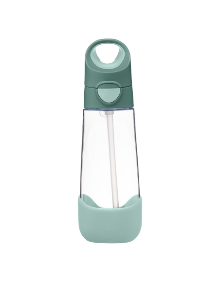 Botella tritán con pajita 600ml B.Box - Emerald Forest