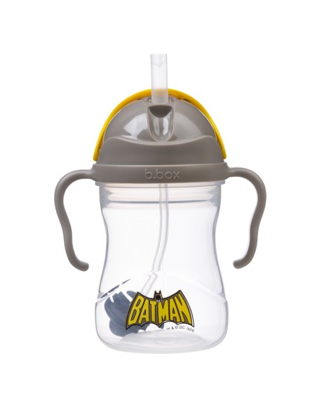 Taza con pajita flexible con pesa B.Box - Batman