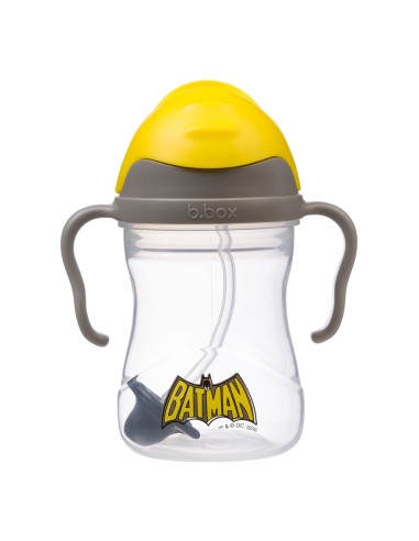 Taza con pajita flexible con pesa B.Box - Batman