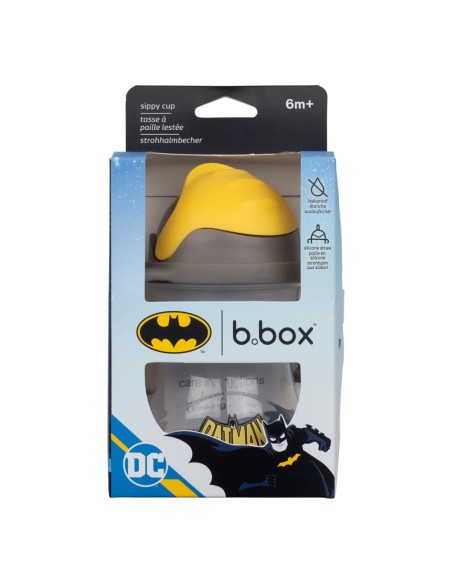 Taza con pajita flexible con pesa B.Box - Batman