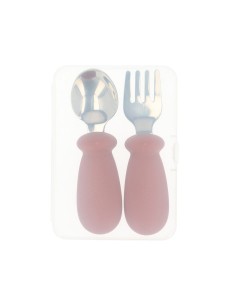 Cubiertos de Aprendizaje Brick Blush