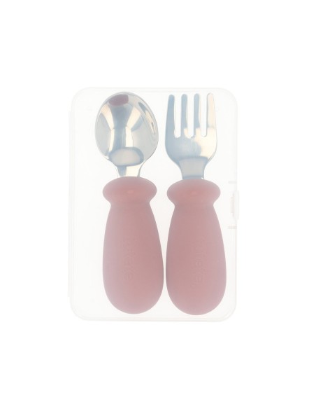 Cubiertos de Aprendizaje Brick Blush