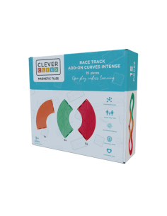 Tramos curvos colores vivos 15 piezas Cleverclixx