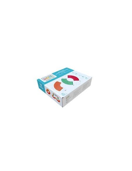 Tramos curvos colores vivos 15 piezas Cleverclixx