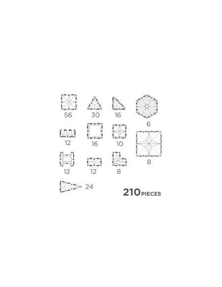 Mega pack pastel 210 piezas Cleverclixx