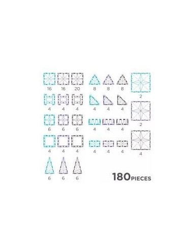 Mega pack Ice crystal 180 piezas Cleverclixx
