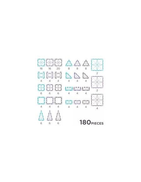 Mega pack Ice crystal 180 piezas Cleverclixx