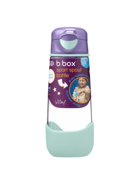 Botella tritán con boquilla y asa 600ml B.Box - Lilac Pop