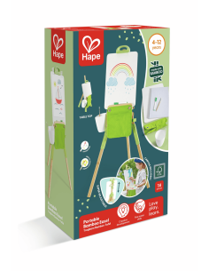 Caballete portátil de bambú 2