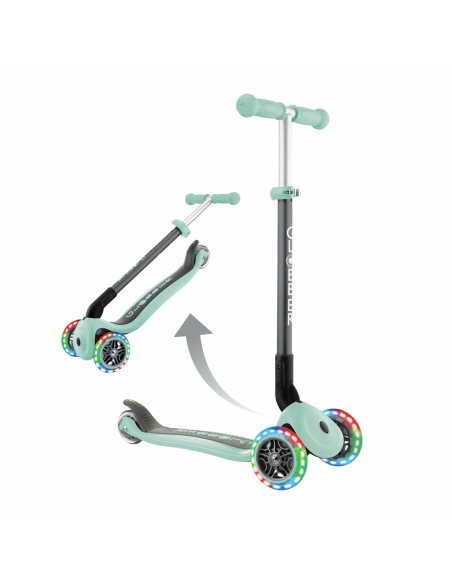 Patinete Primo Foldable Lights menta