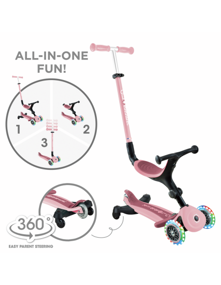 Go up active 360 white lights pastel pin