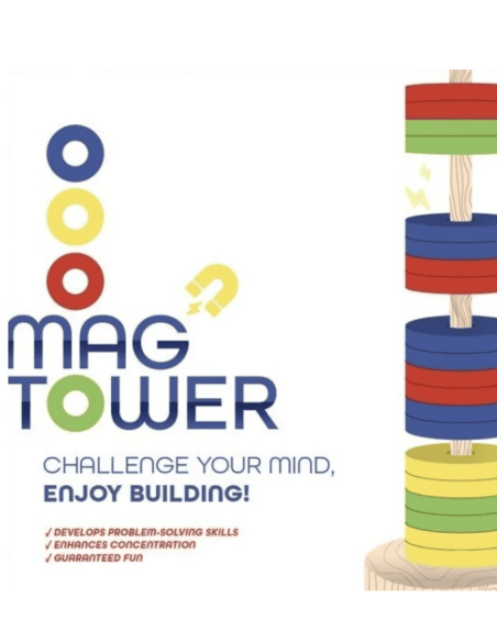 Mag Tower - Juego magnético de construcción Juegaconmigo