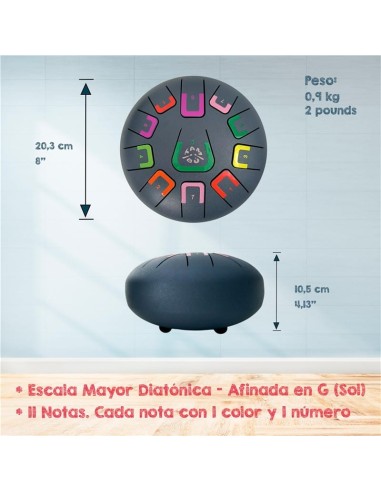 Tambú 8" 11 notas - Blue Grey Juegaconmigo