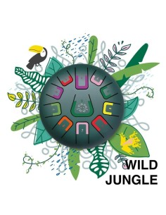 Tambú 8" 11notas - Verde Jungla mate Juegaconmigo