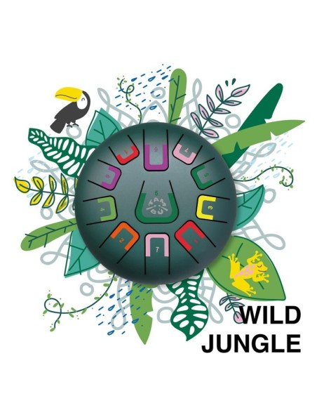 Tambú 8" 11notas - Verde Jungla mate Juegaconmigo