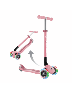 Patinete Primo Foldable Lights Pastel Pink