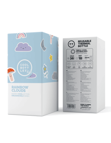 The Kiddie Bottle - Rainbow Clouds 350ml