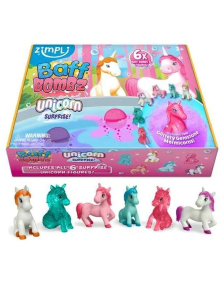 Pack 6 Bombas de Baño: Unicornios - Zimpli Kids
