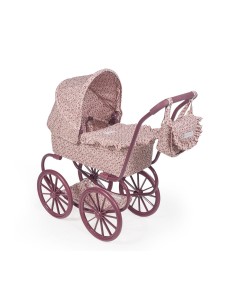 Cochecito Cuco Ruedas Grandes Cherry Flores para Muñecas 2