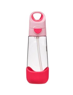 Botella tritán con pajita 600ml B.Box - Flamingo Fizz