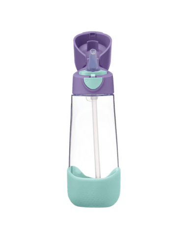Botella tritán con pajita 600ml B.Box - Lilac Pop