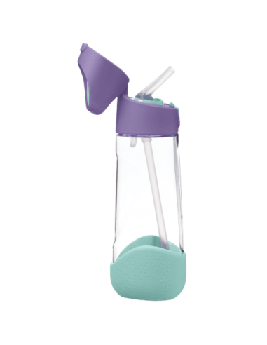 Botella tritán con pajita 600ml B.Box - Lilac Pop