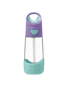 Botella tritán con pajita 450ml B.Box - Lilac Pop