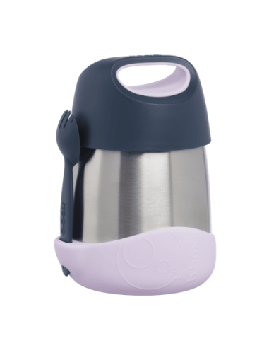 Termo con cuchara/tenedor 335ml B.Box - Indigo Rose