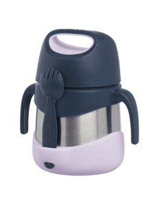 Termo con cuchara/tenedor 335ml B.Box - Indigo Rose