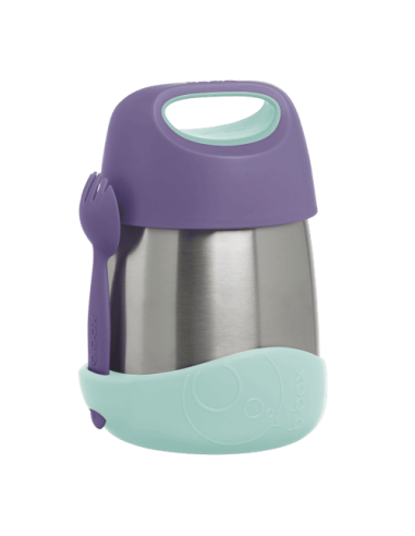 Termo con cuchara/tenedor 335ml B.Box - Lilac Pop