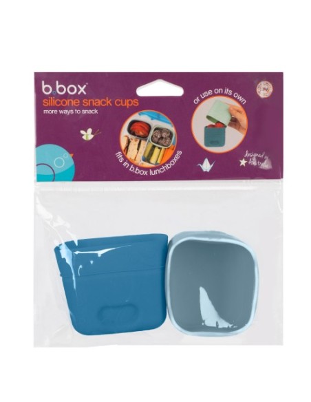 Vasitos snack de silicona B.Box - Ocean