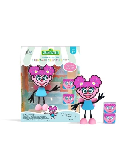 Set personaje abby cadabby + 2 cubos de luz rosa