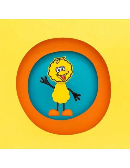 Set personaje Big Bird + 2 cubos de luz amarillos