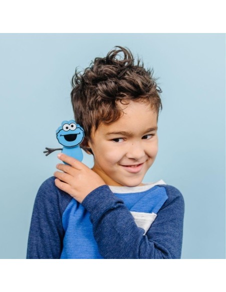 Set personaje Cookie Monster + 2 cubos de luz Azul